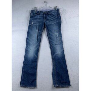 Gap 1969 Easy Straight Leg Jeans Womens Size 26/2 Dark Wash S/705557-00 Blue